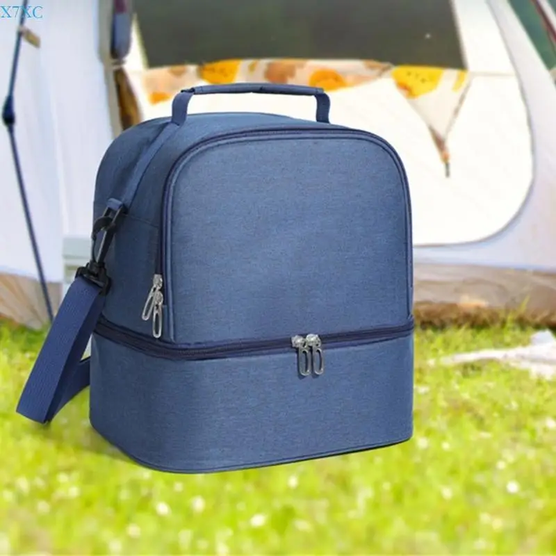 X7XC Cooling Bag Thermal Bag Large Capacity Lunch Bag Insulated Bag for Picnics Work