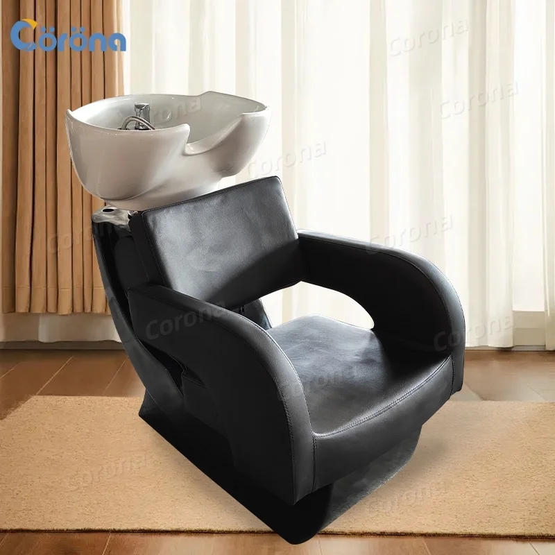 

Washing Hair Spa Chair Modern Shampoo Bed Barbershop Shampoo Bowl and Chair for Salon