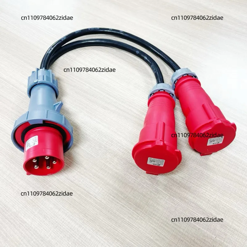 For 63A/32A Aviation Plug 1 To 2 Power Cable Splitter To Dual 32A Female for Stage Distribution Box