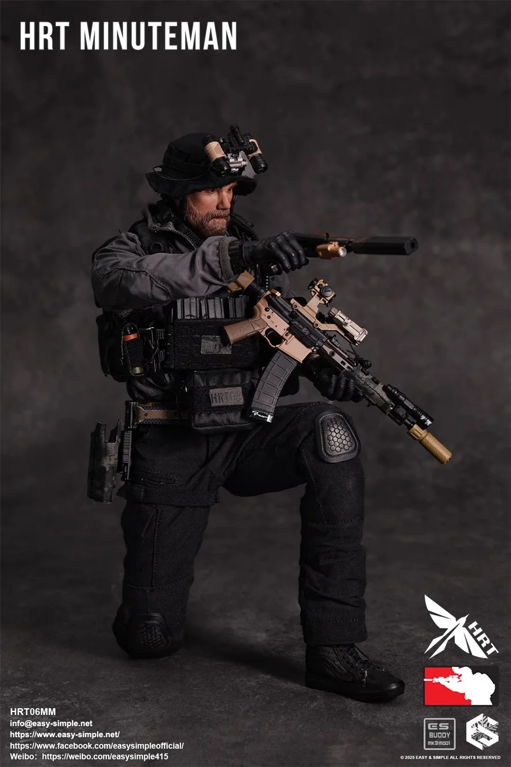 1/6 EASY&SIMPLE ES HRT06MM HRT Minuteman Jednostka Operacyjna Żołnierz Pełny Zestaw Ruchoma Figurka Akcji Prezent Dla Fanów Kolekcjonerski Dostępny