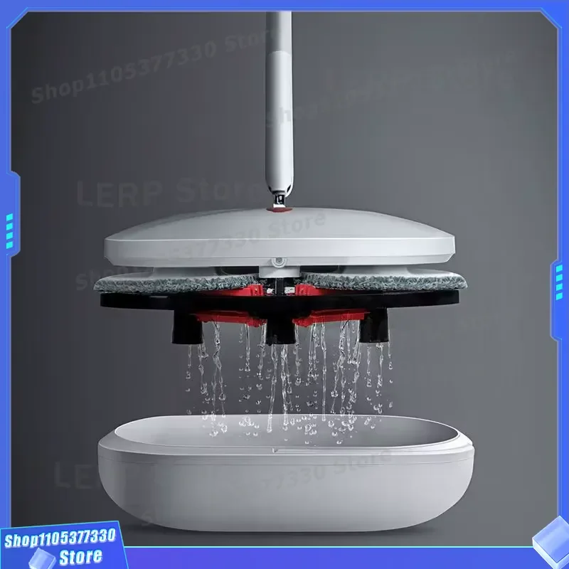 Rotary Electric Spray Mop for Indoor Floor Cleaning Simple Household Appliance Easy to Use Manual Wet Dry Mopping Tool Simple
