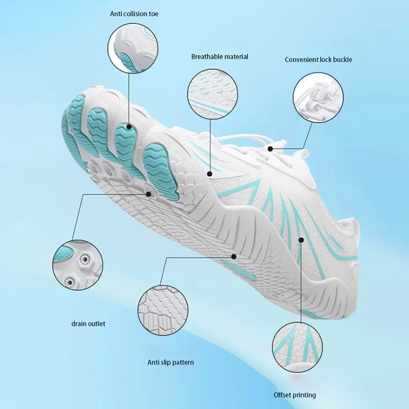 EOCENE Quick-dry Swimming Beach Wading Fitness Gym Cycling Fishing Sports Aqua Outdoor Water Sneakers Upstream Casual Yoga Shoes