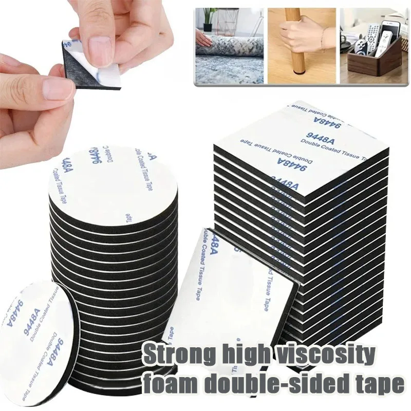 10-50PCS Extra Thick Sponge Double Sided Adhesive Pad Punching Shape Glue Sheet for DIY Craft Furniture Wall  Accessory Pasting