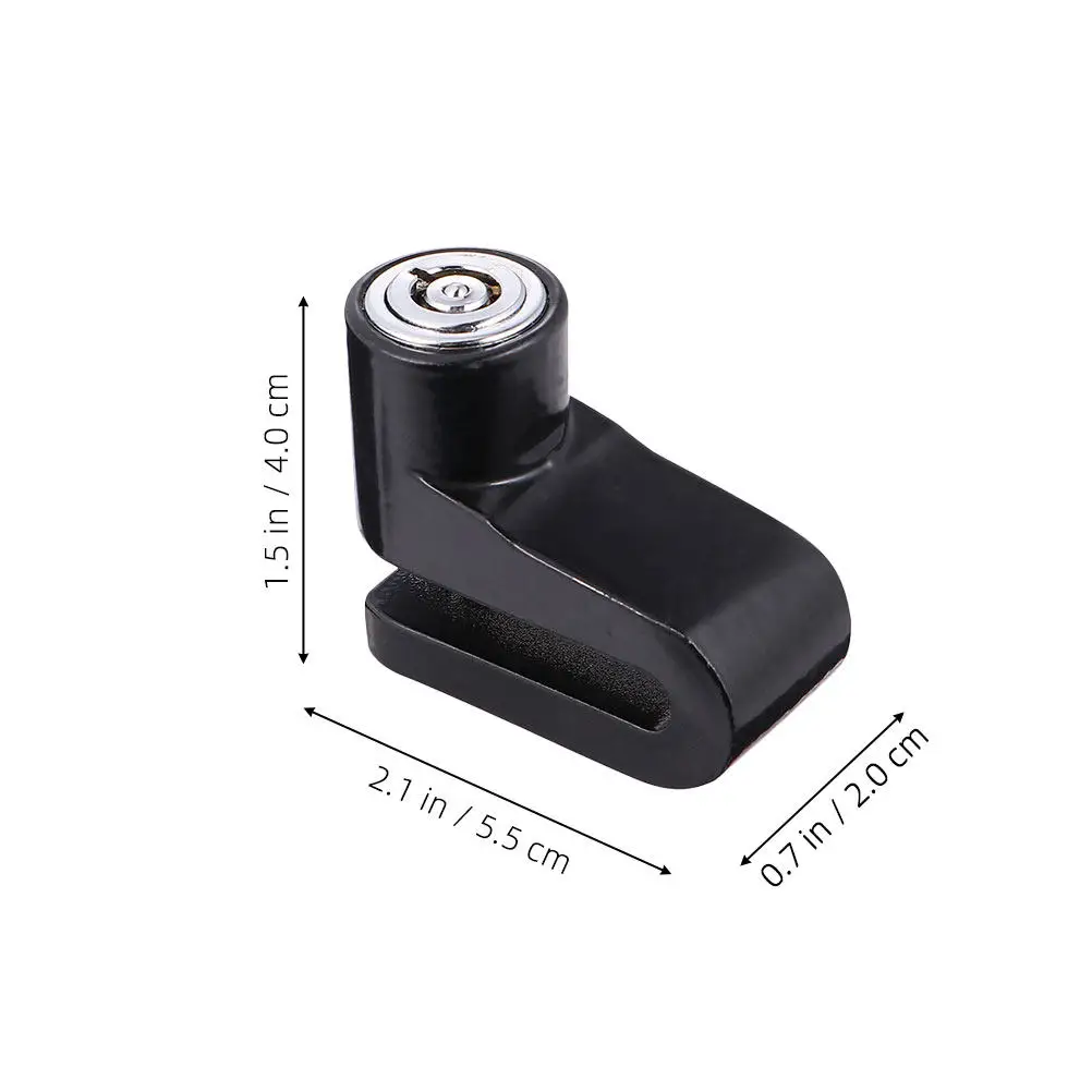 2Pcs Disc Brake Lock High Security Motorcycle Scooter Anti-Theft Wheel Lock Reminder Cable for Electric Scooter Bike Protection