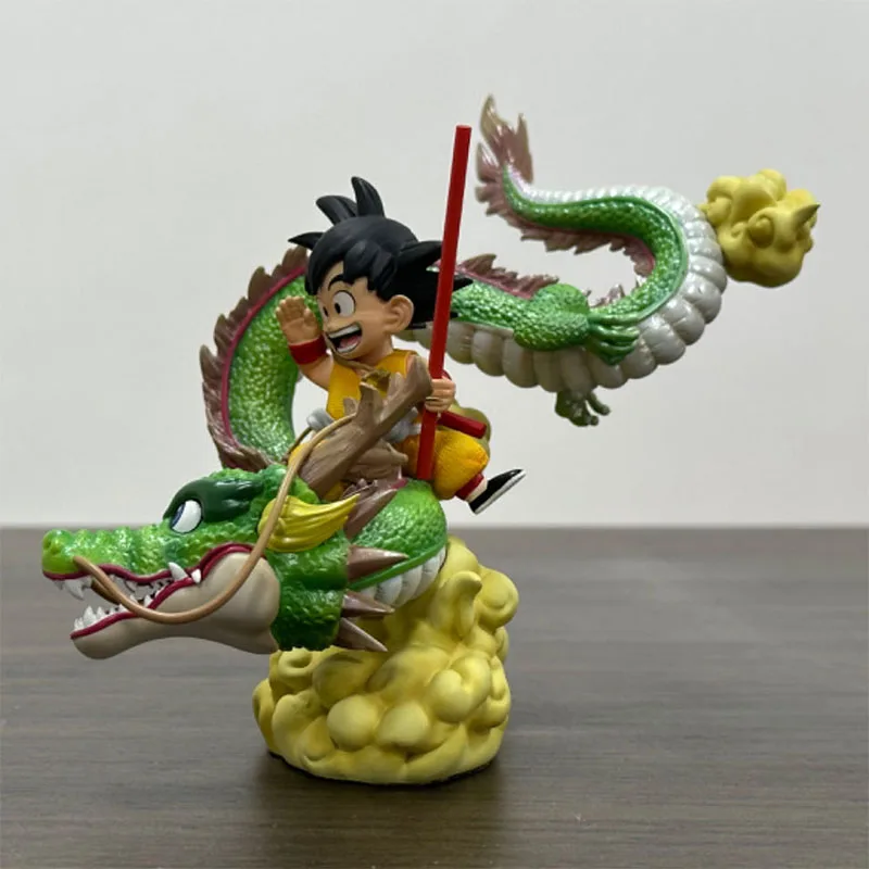 애니메이션 Lg 드래곤볼 피규어 Shenlong 피규어, 어린이용 손오공, 클라우드 액션 피규어, PVC 조각상 인형 컬렉션 완구, 14cm