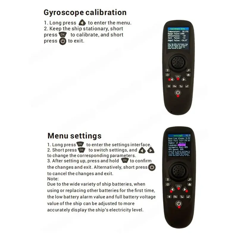 B27B RXG7-TXG4 Remote Controller Color Screen Display Receiver Board 6-15VDC With GPS Module For RC Trawler Bait Boat Refit