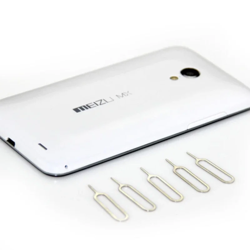 ステンレス鋼のSIMカードトレイの削除,ピンキーツール,iPhone, Samsung, Xiaomi, Huawei,携帯電話用の針注射器,1000個