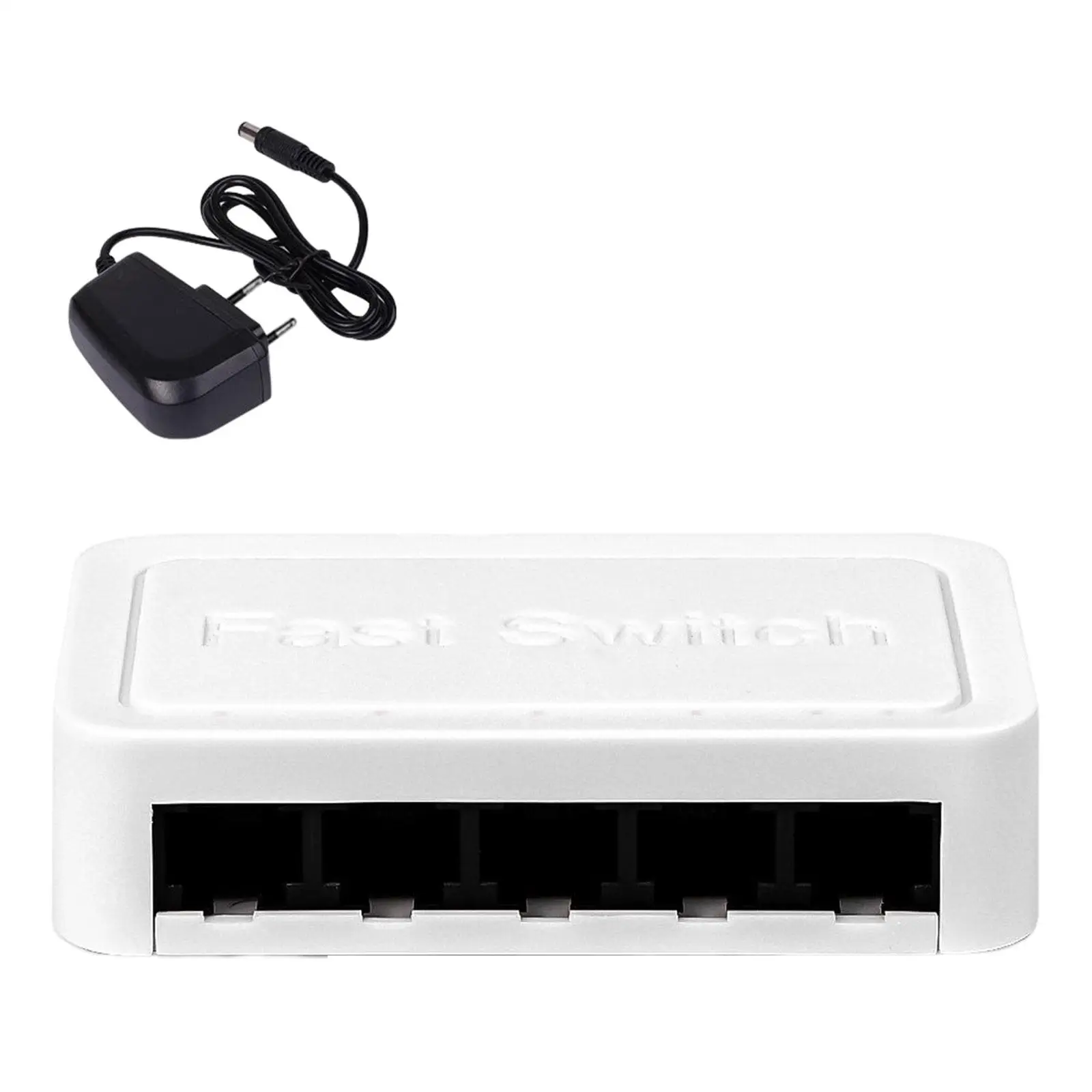 5 Port Gigabit Ethernet Fittings Switcher for Video Machine Home Office