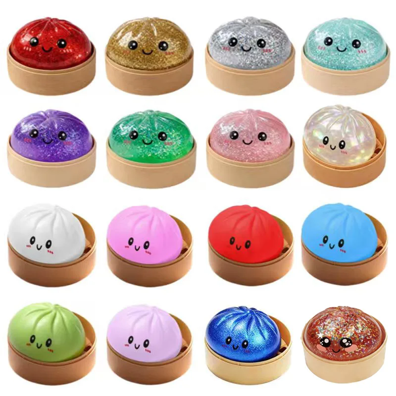

Popular Viral Stress Relief Super Soft Slow Rebound Simulated Steamed Bao Squeeze Toy Decompression Pinch Blind Box For Kids Anti Anxiety Fidget Sensory Play Venting Toy