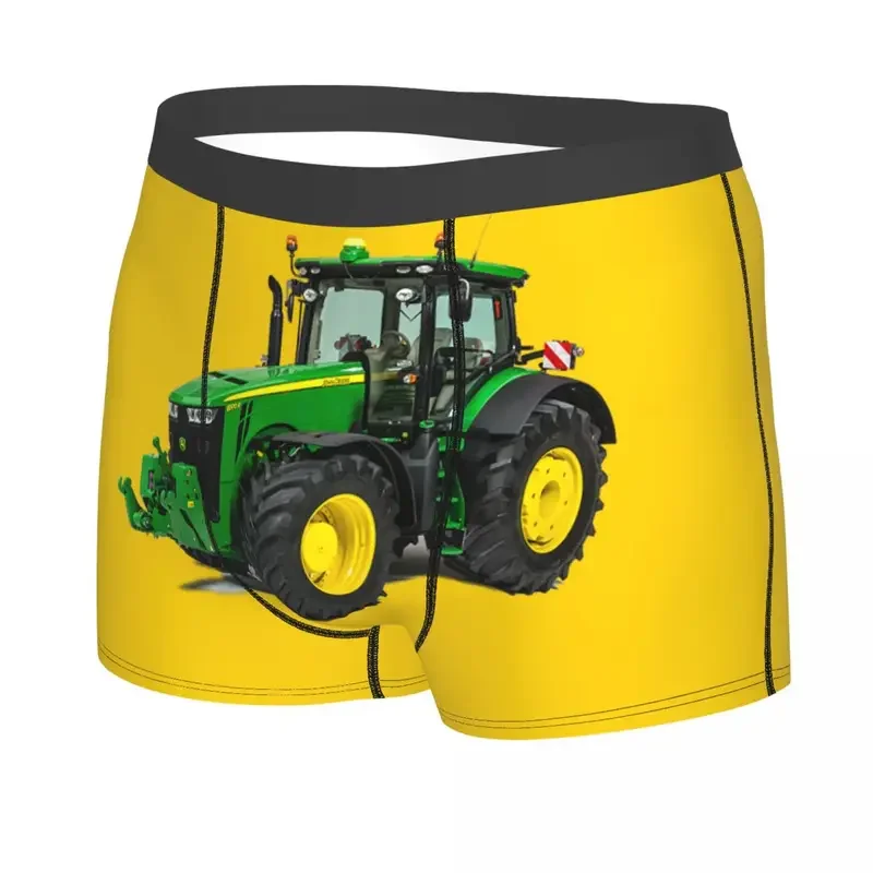 Calzoncillos bóxer de Tractor personalizados para hombre, ropa interior con estampado 3D, bragas transpirables