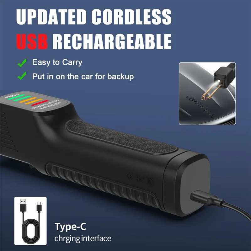 AAAC-Hot Stapler Plastic Welder Stapler Car Bumper Plastic Repair Welding Machine Soldering Charging Type Hot Melt Welder