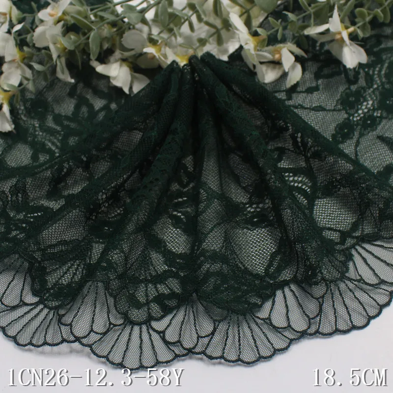 42  Yards Floral Embroidery Pink Mesh Two Layers Lace Trim Fabric Garment Bra Underwear Lingerie Sewing Trimmings Sleeve