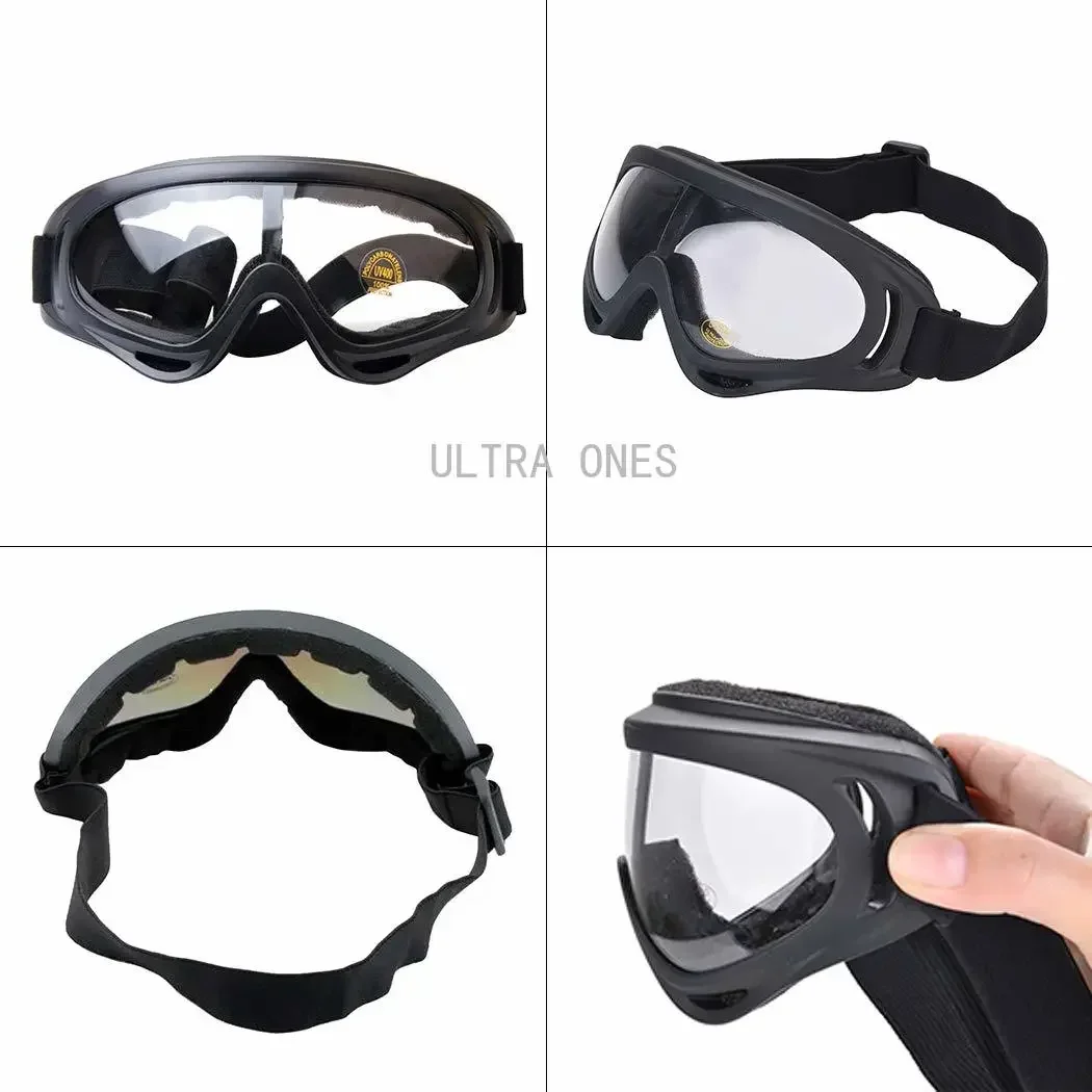 Tactical Airsoft Mask + Goggles Set Half Face Mesh Mask with Ear Cover Paintball Shooting CS Survival Games Cosplay