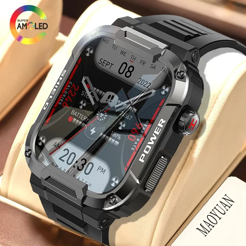 MAOYUAN 2024 New Smart Watch Men Outdoor Waterproof Anti Falling Anti Pressure Sport Fitness Bluetooth Call Smartwatch Women