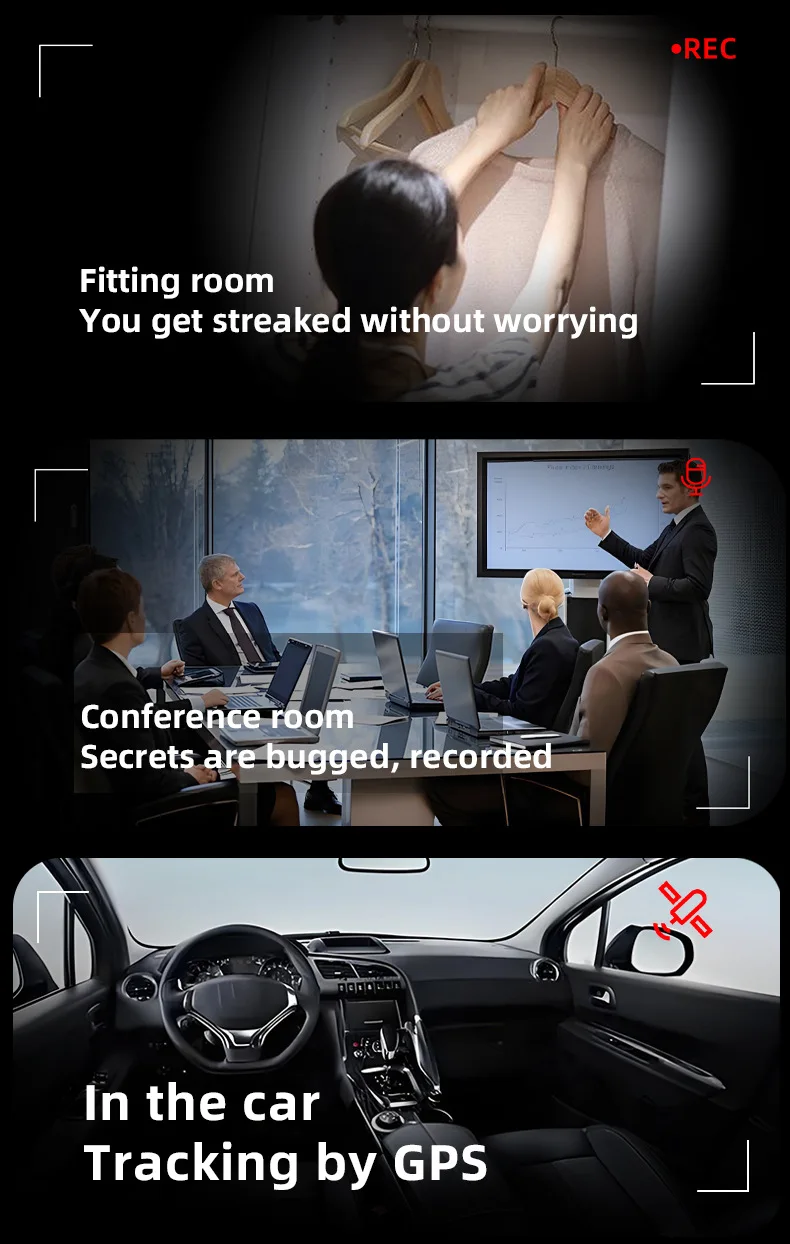 كاشف كاميرا تجسس متعدد الوظائف، جهاز مضاد للتنصت، ماسح ضوئي بالأشعة تحت الحمراء للكاميرا الخفية، منع تتبع GPS