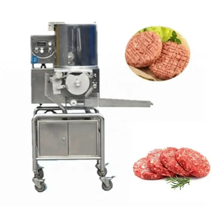 Automatische gute Preis Hamburger Paste tchen Form maschine Burger Paste tchen Presse Maschine Rindfleisch Schweine fleisch Hühner fleisch Kuchen machen Maschine