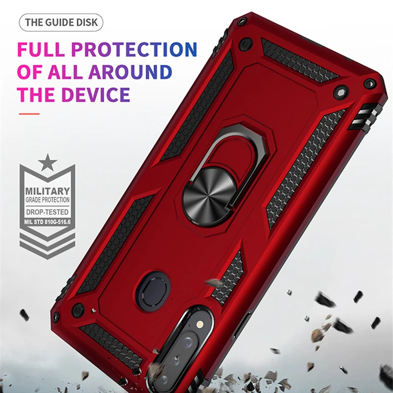 For Samsung Galaxy A10 A20 A30 A40 A50 A70 A10E A20E Armor Car magnet Case For A10S A20S A30S A01 A11 A21 A31 A41 A51 A71 5G