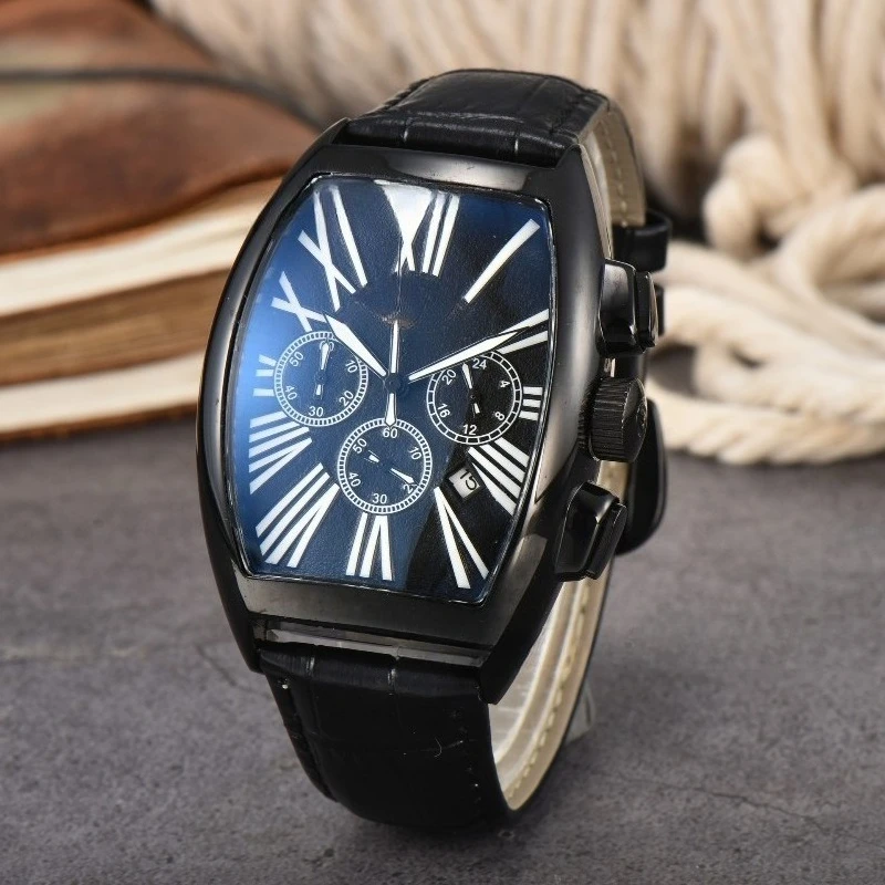 2025 ساعة كوارتز رجالية فاخرة سوار فولاذي غير قابل للصدأ كريستال الياقوت مقاوم للماء 100 متر تقويم مضيء كرونوغراف الأعمال