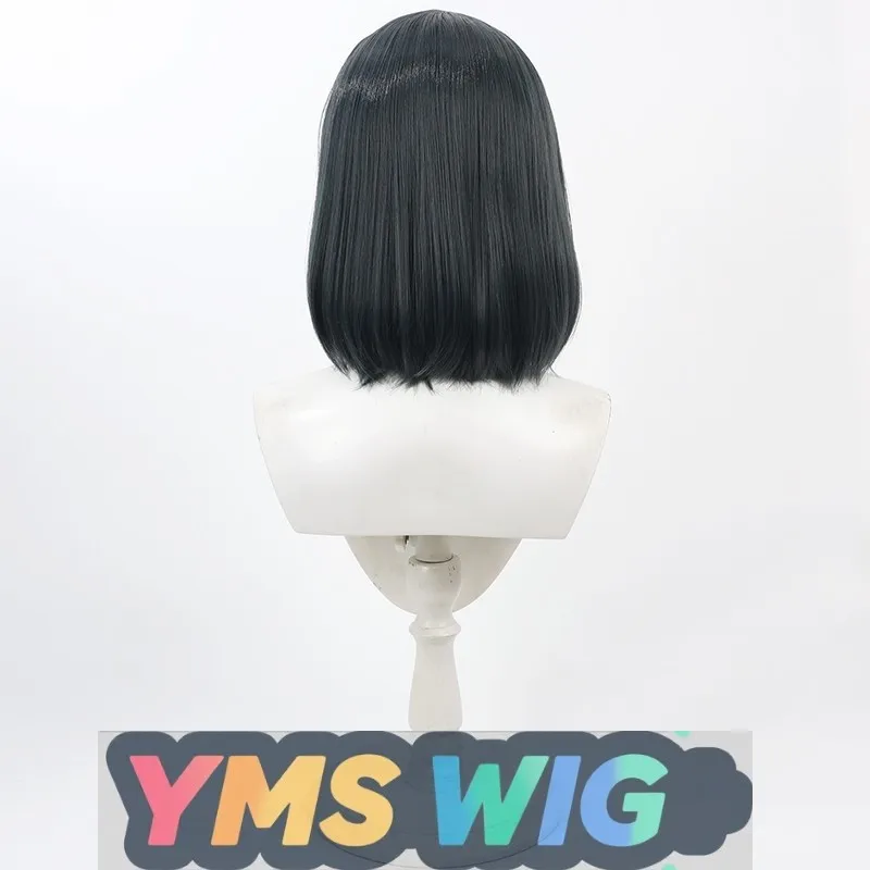 【YMS WIG】วิกผมคอสเพลย์ซากุไร ซาคุริโกะ รุ่นซีเนียร์ ทรงผมบ๊อบสีเขียวเข้มแบบหนังศีรษะของจริง