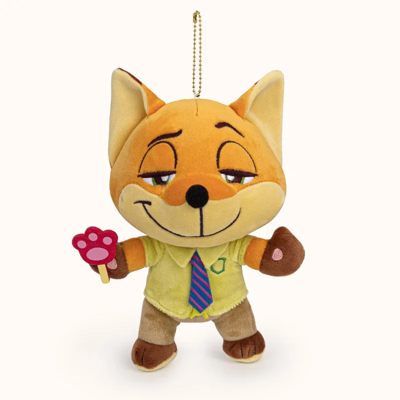 Disney Kuromi Zootopia School Bag Pendant Keychain Judy Nick Sloth Plush Toys Doll Anime Peripherals Children Gift