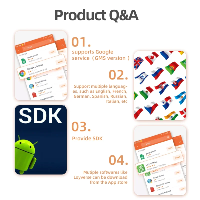 SUNMI OS Other Pos Sunmi V2S 4G GMS Android محطة متنقلة ذكية محمولة AA