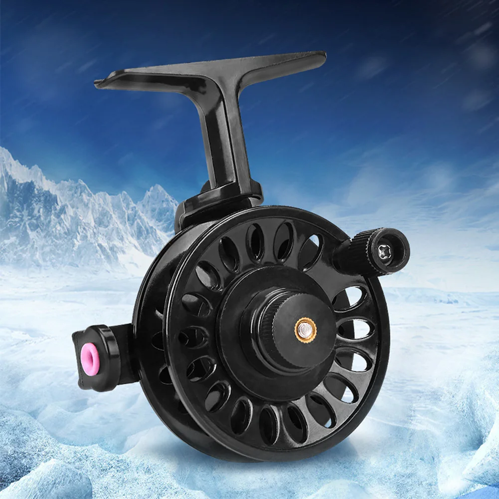 Ice Fishing Reel ABS Lightweight Inline Ice Reel Fishing Wheel Front Reel for Trout Pike Fishing Accessories