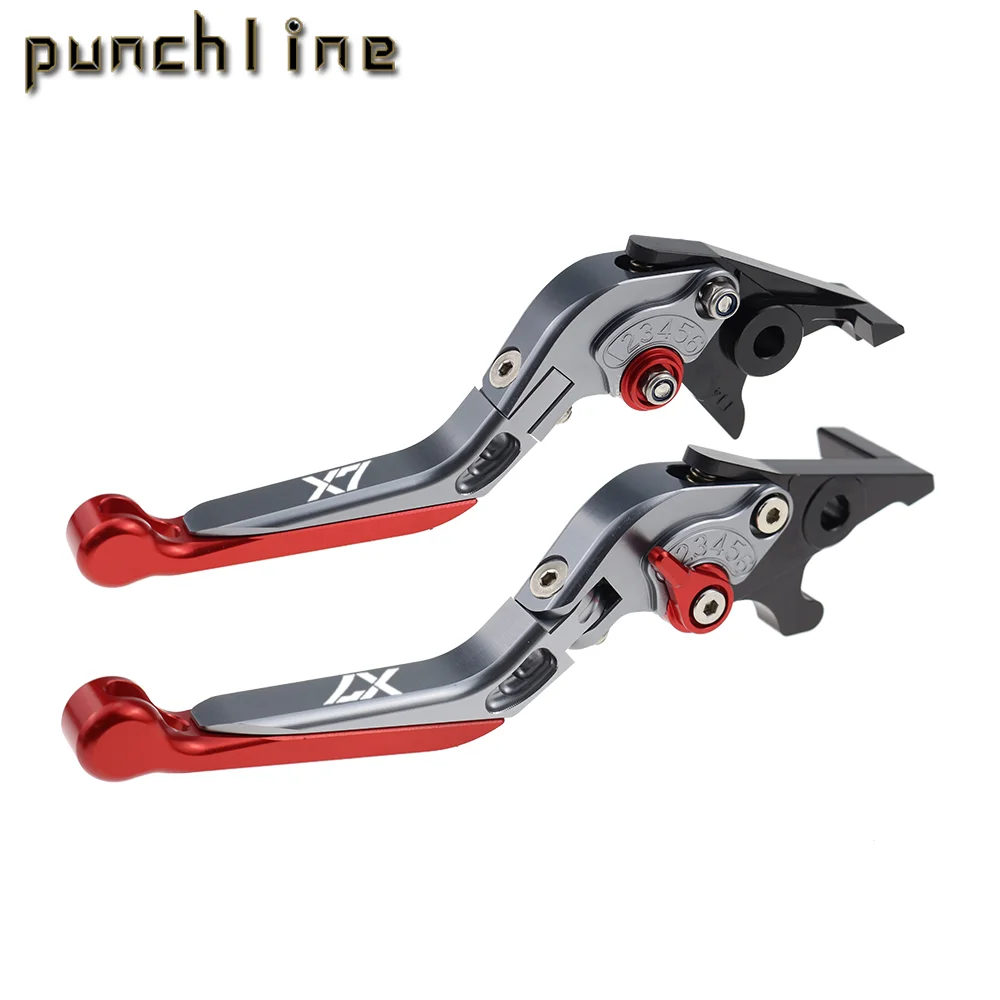 For Piggio X7 2021-2023 Motorcycle CNC Accessories Folding Extendable For Brake Clutch Levers Adjustable Handle Set