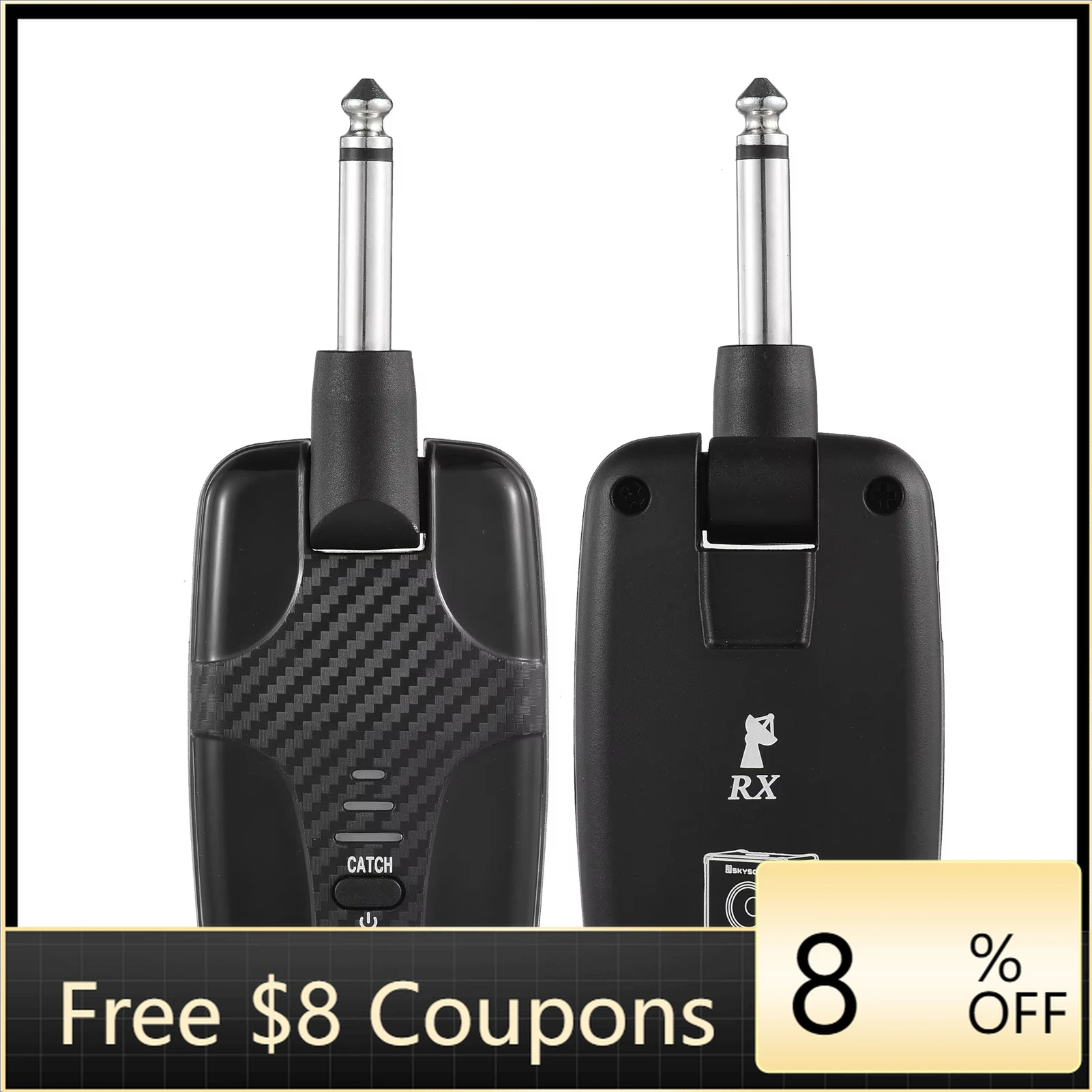 STLF SW-03 Guitar Wireless System Rechargeable Guitar Transmitter and Receiver Set 2.4G Pick up for Electric Guitar Acoustic