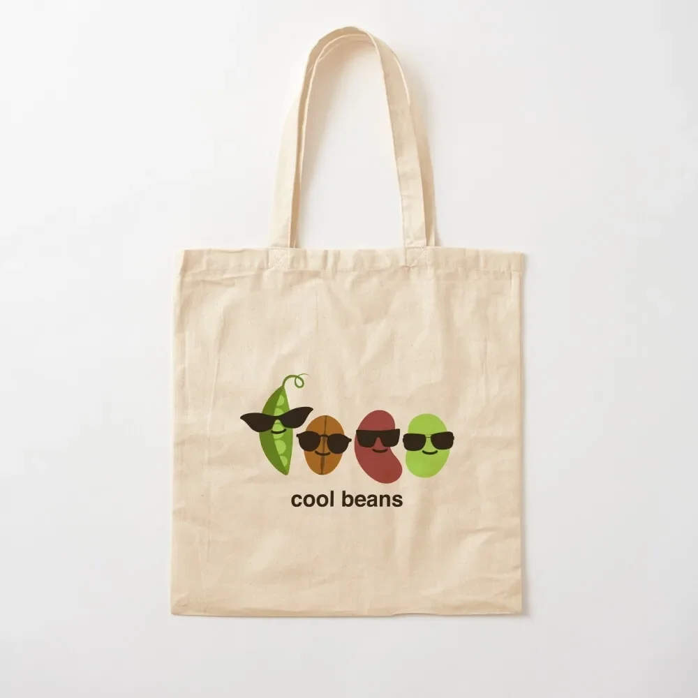 

Cool Beans - Beans Wearing Sunglasses Tote Bag Canvas shoulder bag tote bags aesthetic women bag