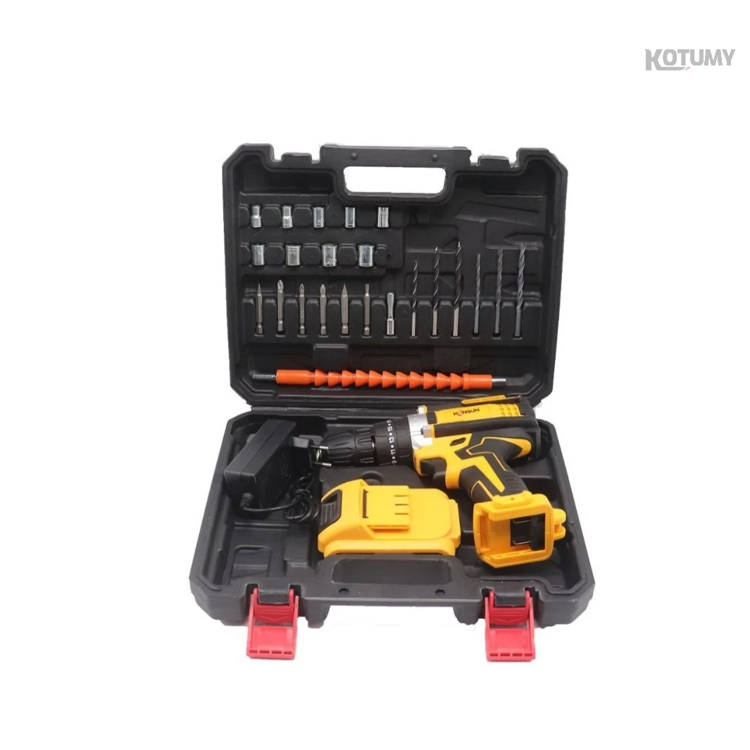 

21V Cordless Impact Drill Multifunctional Electric Screwdriver Industrial Power Tool Set with Accessories for Home & Workshop