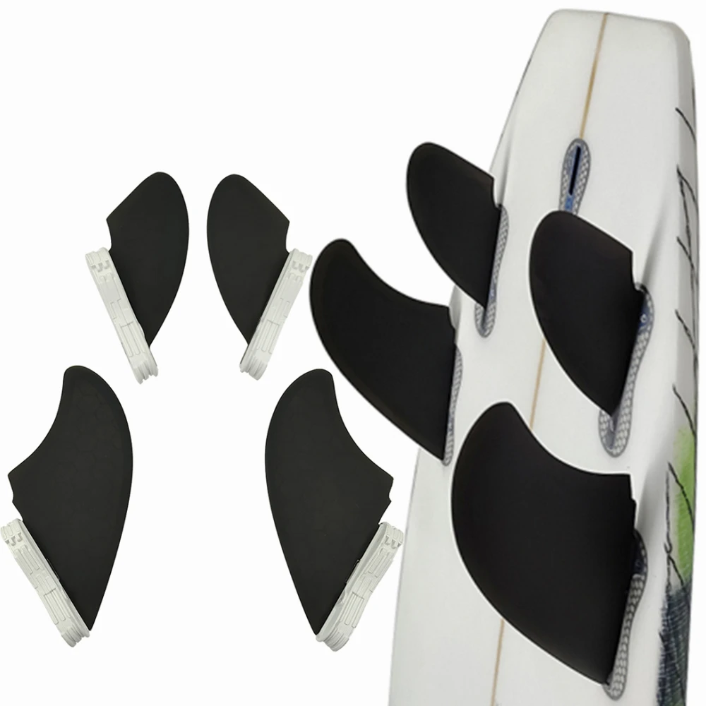 

RM 4 Fins Set UPSURF FCS 2 FINS Big Honeycomb Fiber Surfboard Fins Twin Rear Fins+Twin Side Fins Surf Quilhas Quad Fins Surfing