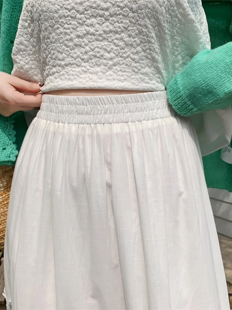 SMTHMA ハイエンドデザインレース中空ハイウエストロングスカート女性の春夏新作甘いミッドレングス Ccake スカート