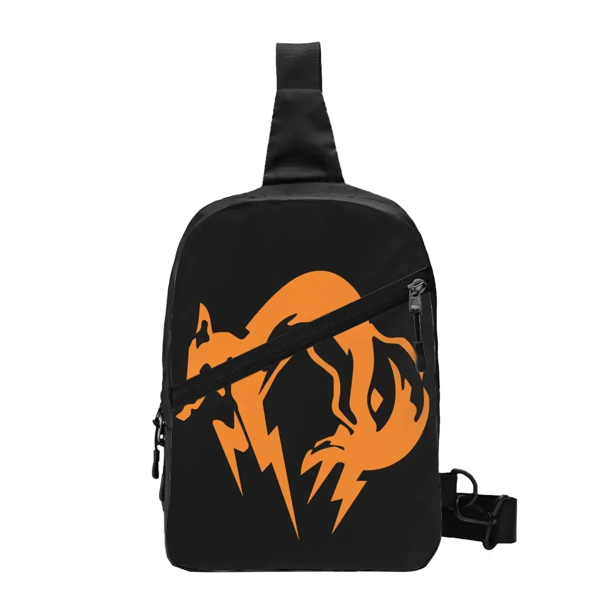 

Cool Gear Solid Fox Logo Sling Bag for Travel Hiking Men Video Game Chest Crossbody Backpack Shoulder Daypack