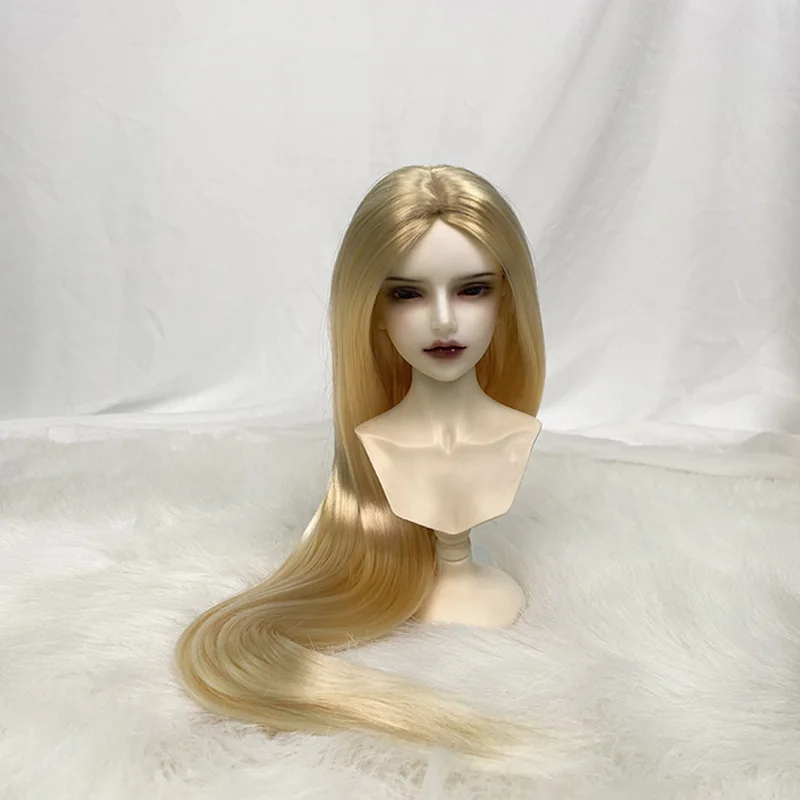 BJD doll wig suitable for 1/3 1/4 1/6 size bjd GIRL wig with milk silk simulation ancient style long hair embryo doll accessorie