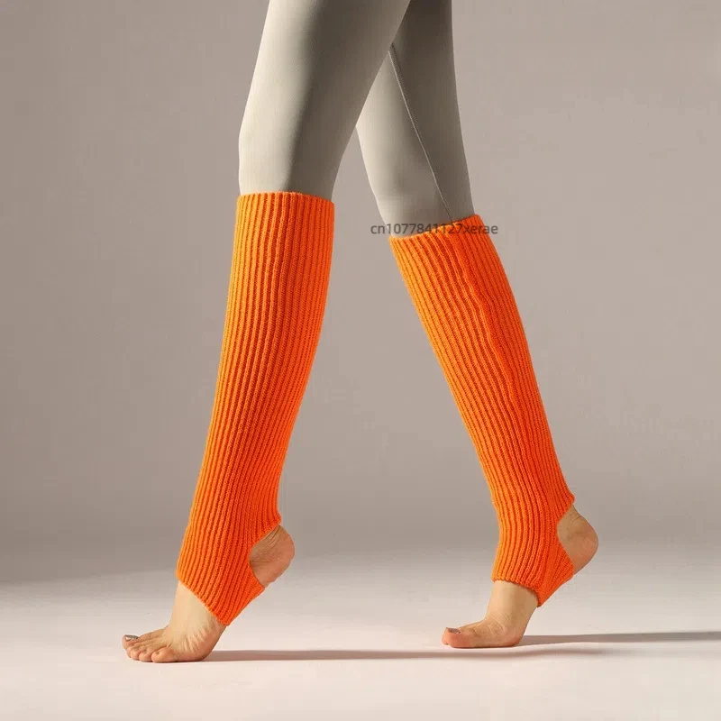 어린이 및 성인 라틴 댄스 다리 커버, 니트 스포츠 보호 원사, 발레, 레그 워머, 요가, 발 워머, 양말 커버