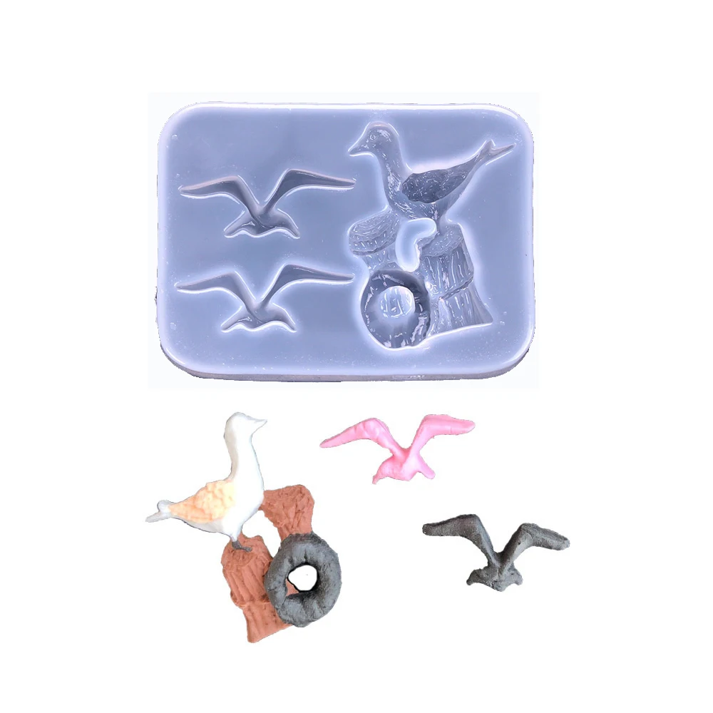 Seagull pigeon Bird Silicone Mold DIY Resin Silicone Mould Handmade Resin Epoxy Resin Molds