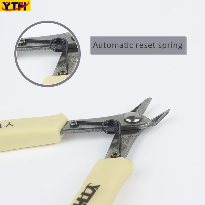 YTH Diagonal Pliers Small Soft Cutting Electronic Mini Wire Cutters Insulated Rubber Handle DIY Jewelry DIY Tools for Home Use