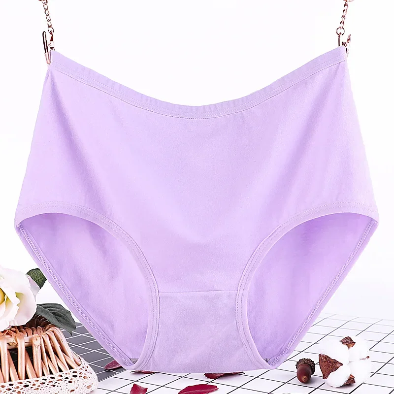 

Plus Size Women briefs Mid Waist Panties Women Breathable Cotton Underwear Plus Size XL-5XL Girls Briefs Sexy Ladies Underpants