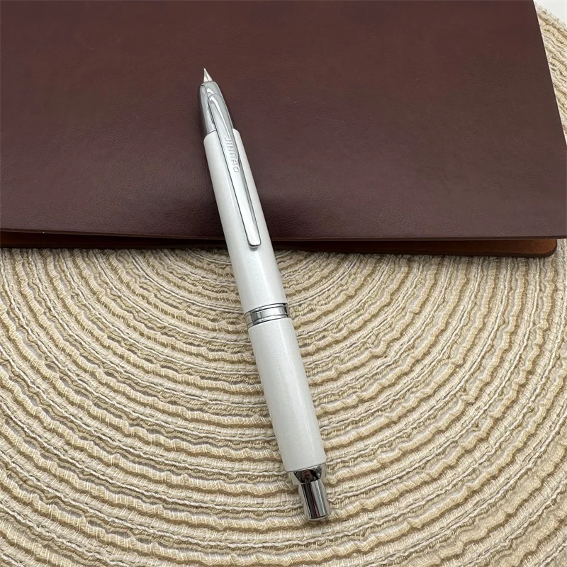 

Перьевая ручка Jinhao 10, выдвижное прессовое перо EF/F с конвертером чернил, подарочная ручка для письма, белая