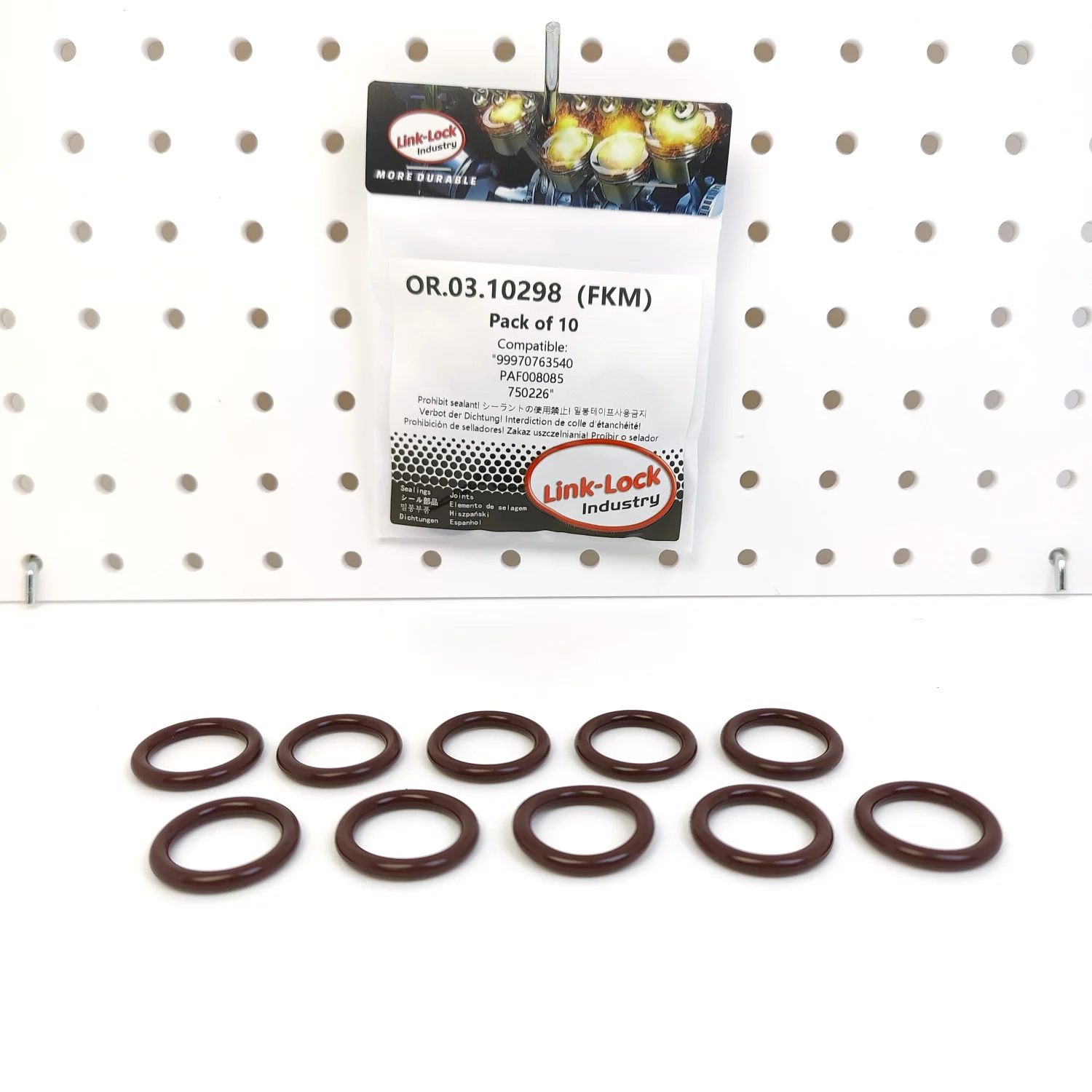 LINK-LOCK 10PCS OR.03.10298 FKM Viton Sealing O-Ring Kit of Crankcase Ventilation Device 99970763540 PAF008085 750226 - view 3