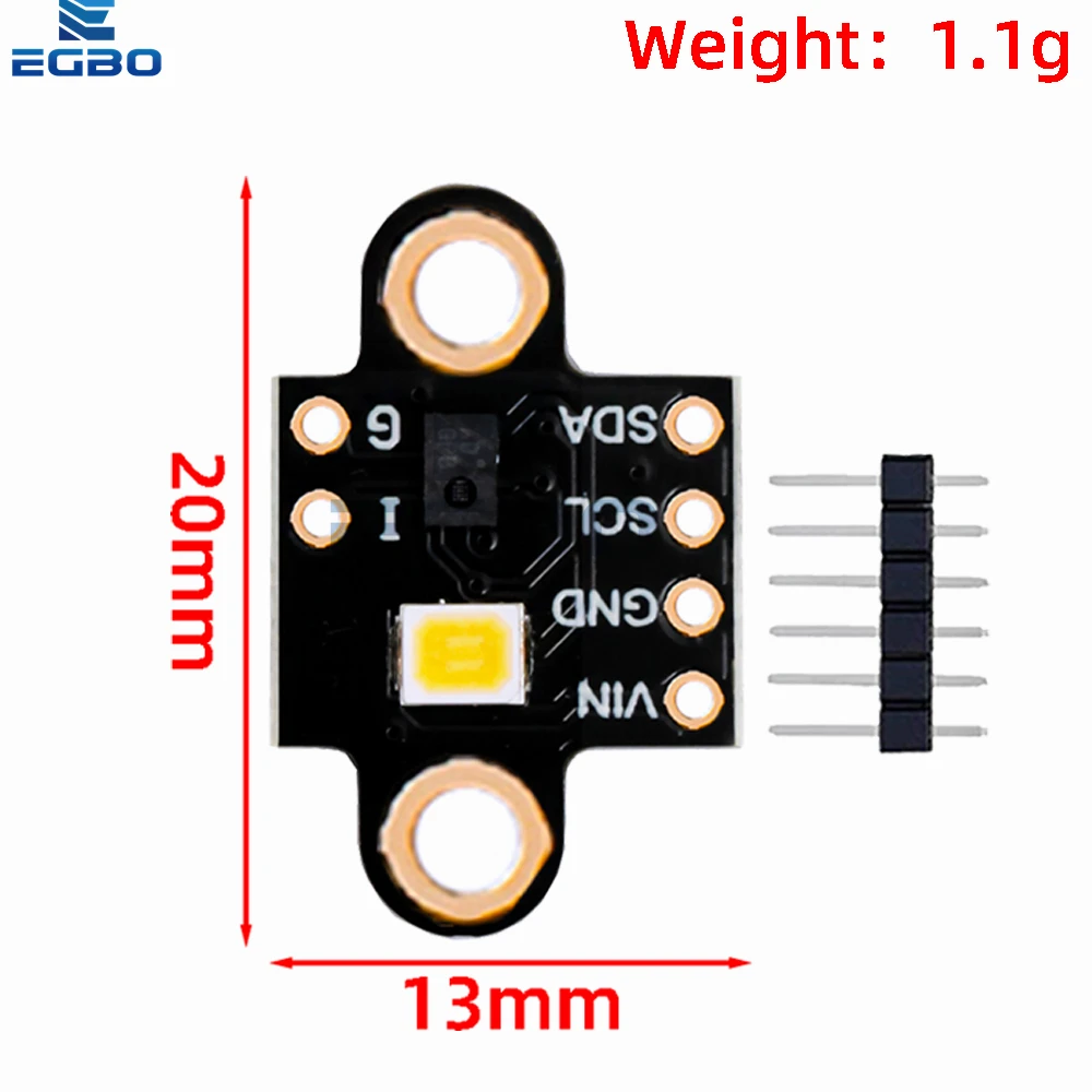 AS7341-V1/V2 Visible Spectral Sensor Module: High-Accuracy Color Detection for Color Temperature and Illuminance Measurement