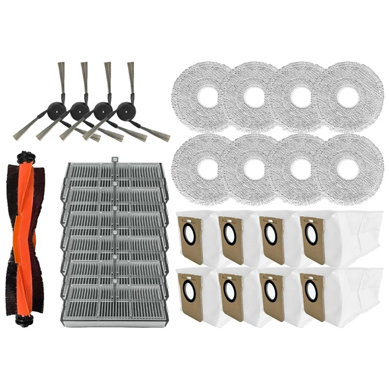 【ELATED】27 قطعة فرشاة مكنسة كهربائية تصفية ممسحة القماش كيس لجميع الغبار عدة ل Xiaomi Mijia Omni M40 / D110CN قطع غيار المكنسة الكهربائية #2