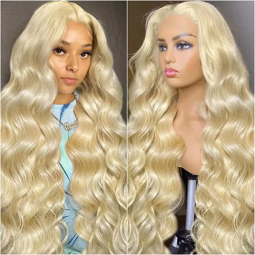 

Парик из натуральных волос 36-40 дюймов, 13x6 HD Lace Front, 613 медово-русый, с эффектом Body Wave, 13x4 прозрачный фронтальный парик из бразильских волос для женщин