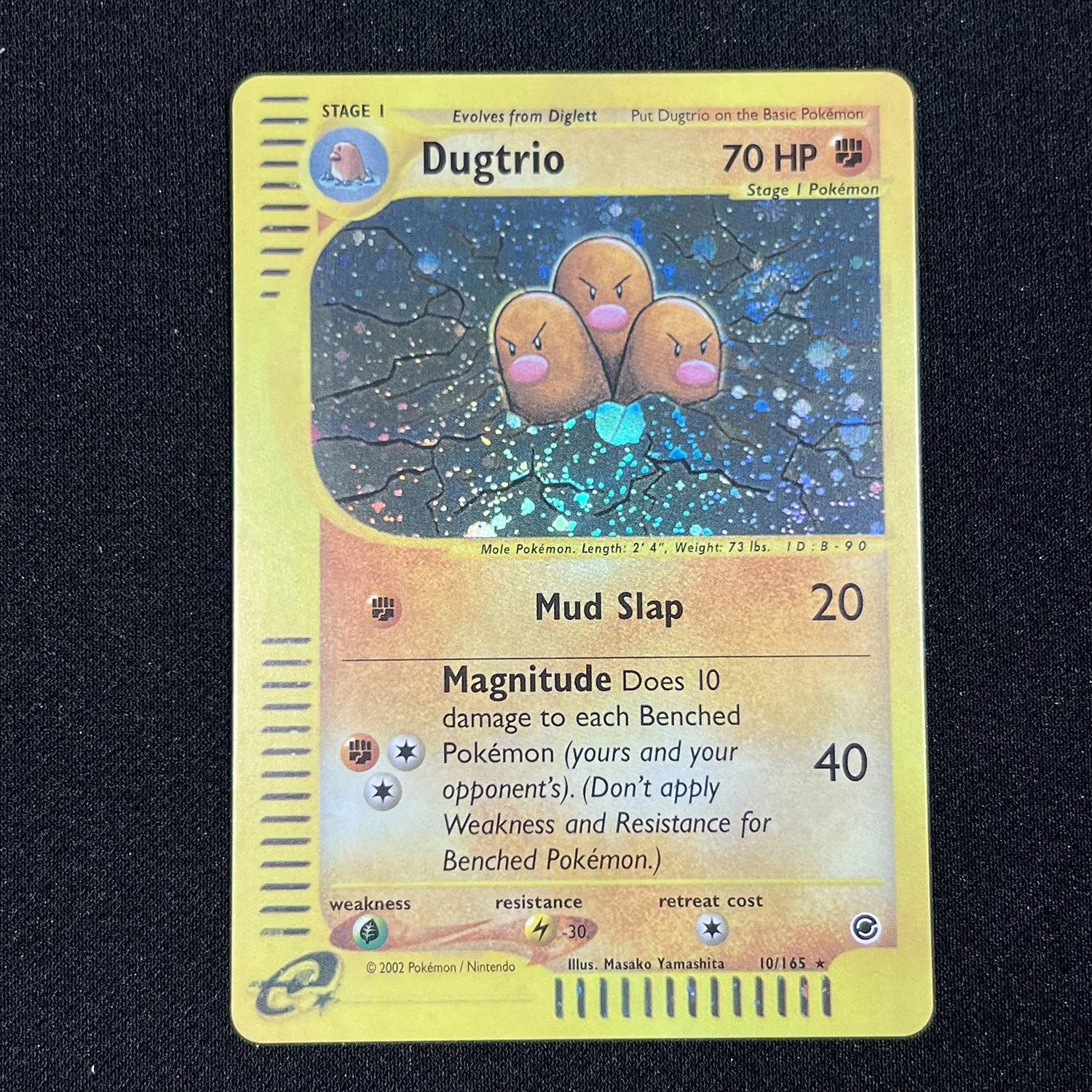 PTCG-Juego de tarjetas Flash de lámina, 1er juego, PKM, Lugia, aquápatas, Gengar, Mewtwo Expedition(EX), Charizard, juego clásico coleccionable, Gyarados