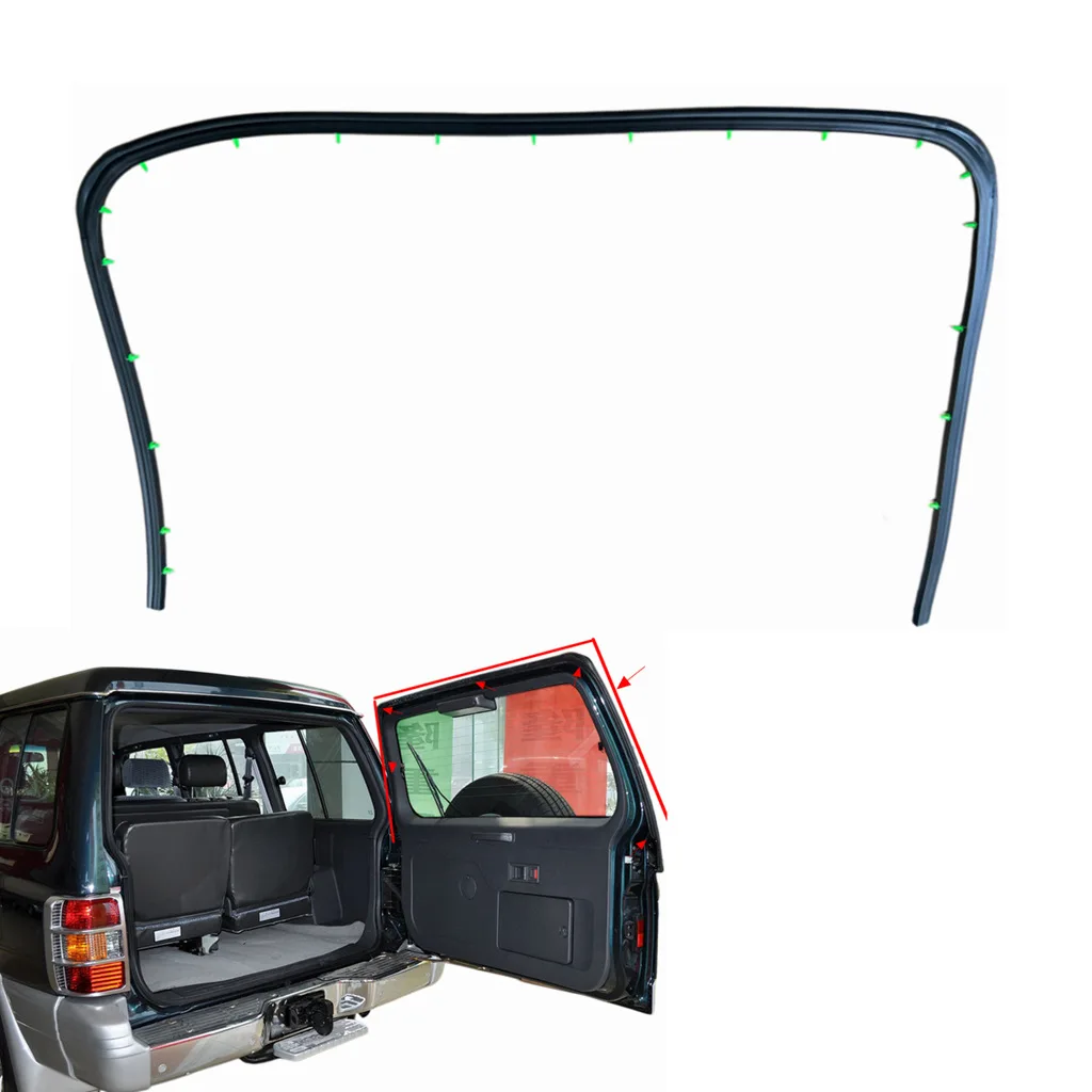 Upper Tailgate Weatherstrip Seal for Mitsubishi Pajero MK3 V73W/V75W/V77W(2000–2007)3rd Gen–OEM MR437186–Rear Hatch Rubber Seal