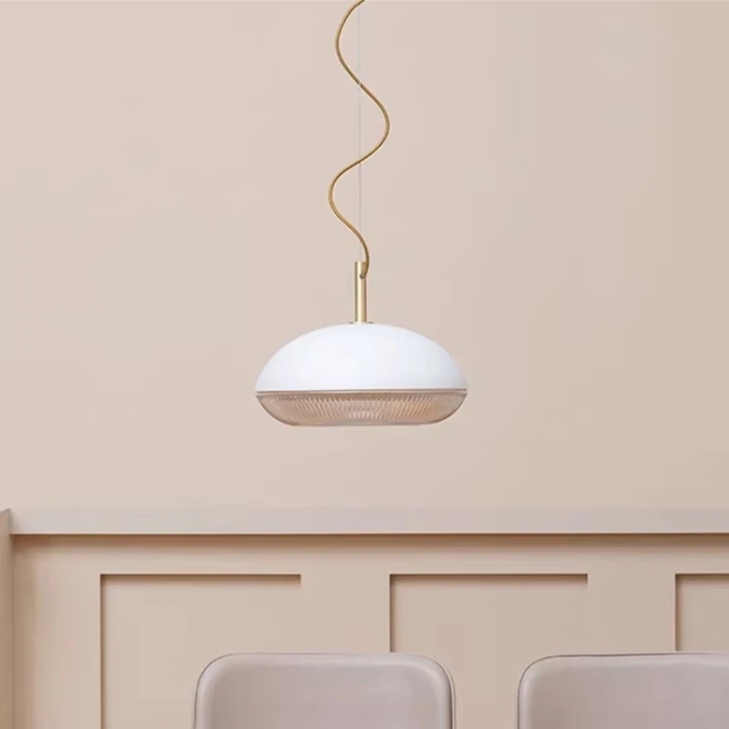 

Modern Minimalist Restaurant Pendant Light Glass Lampshade High-end Dining Table Hanging Lamp Nordic Home Decor Lighting Fixture