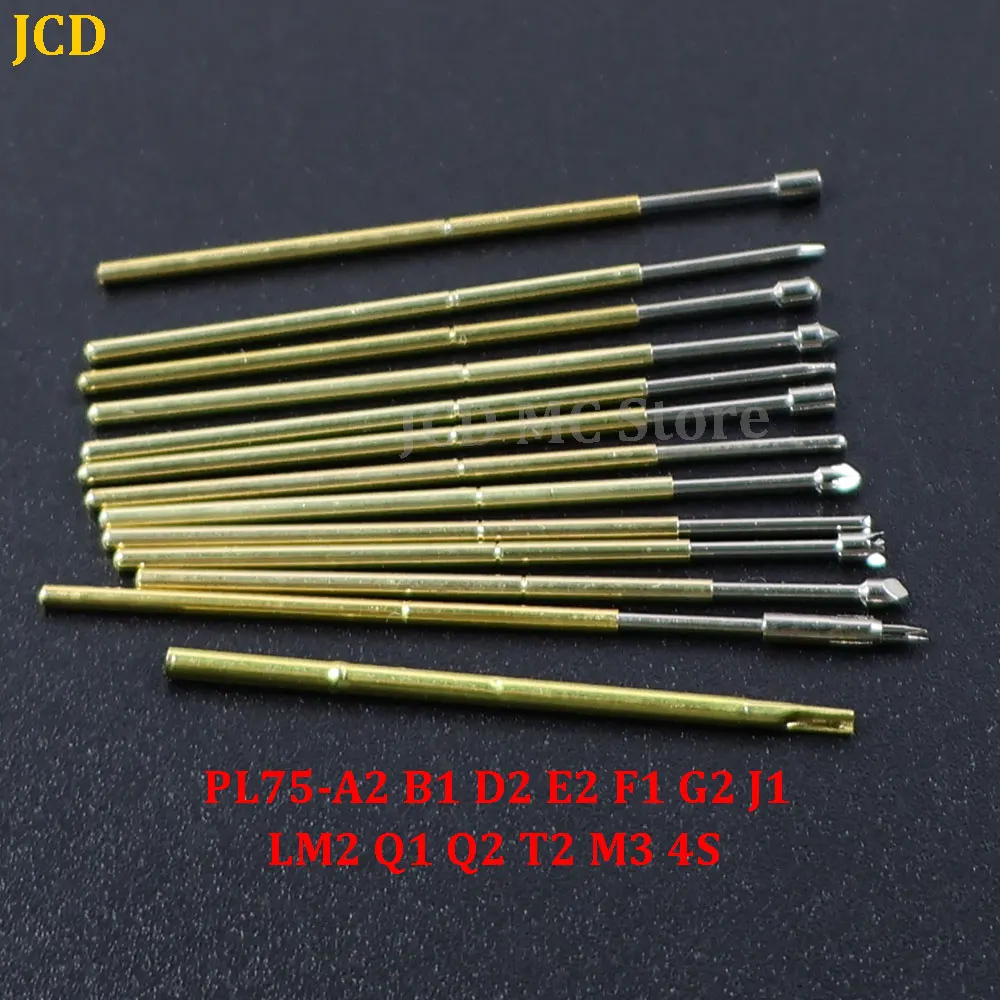 10PCS/bag probe test pin Retractable spring thimble PL75-A2 B1 E2 D2 H2 G1 F1 J1 Q1 Q2 T2 LM2 4S PCB Probe