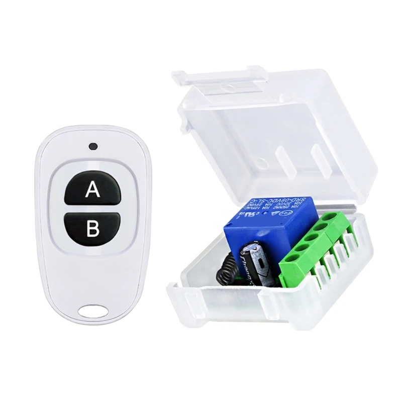 Interruttori remoti wireless Interruttori DC12V per allarmi antifurto, porta a rulli Linds, telecomando a 1 canale 433 Mhz