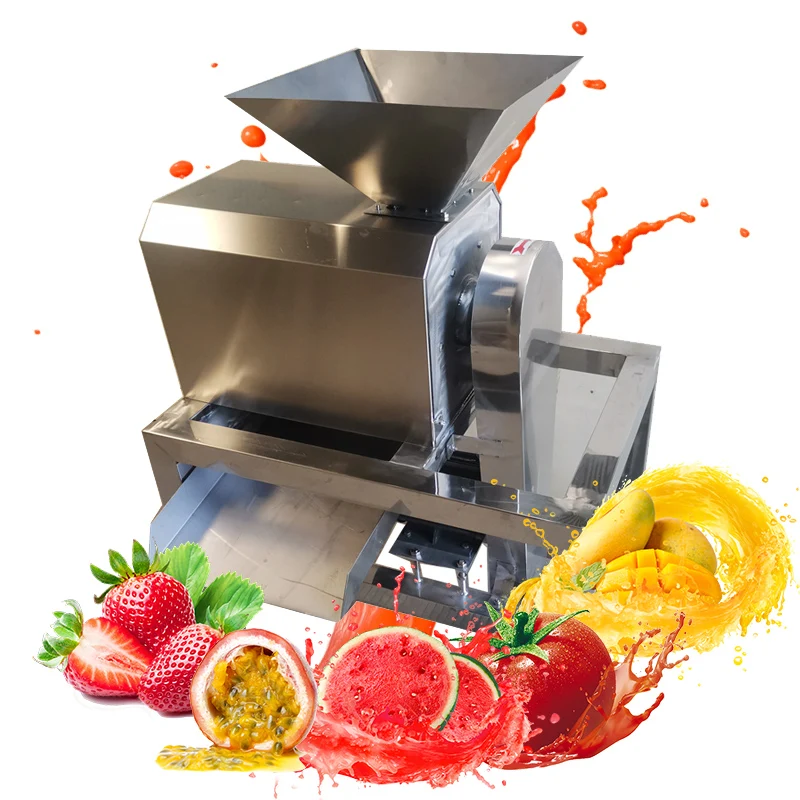 500 KG/H Mango Tomato Pulp and Fruit Juice Machine Sour and Passion Fruit Vegetable Pulper Machine Jam Mixer Machine Electric