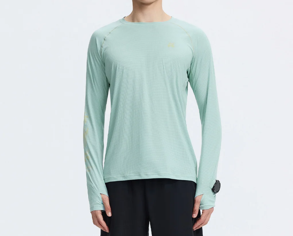 Pioneer Camp Men's Moisture Wicking Long Sleeve T Shirt Quick Dry Breathable Lightweight Top